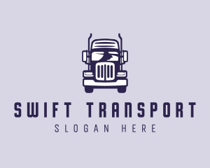 Cargo Trailer Truck Transportation logo design