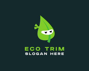 Eco Leaf Ninja  logo design