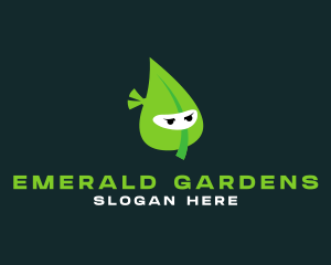 Eco Leaf Ninja  logo design