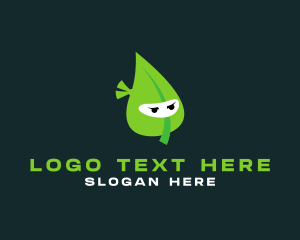 Mascot - Eco Leaf Ninja logo design