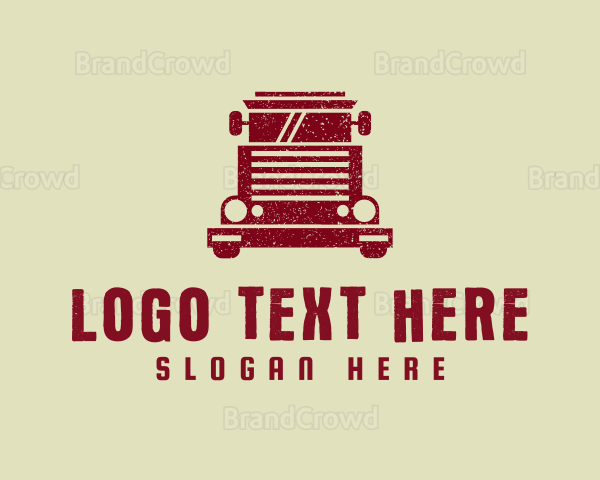 Truck Logistics Transport Logo