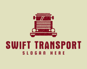 Truck Logistics Transport logo design