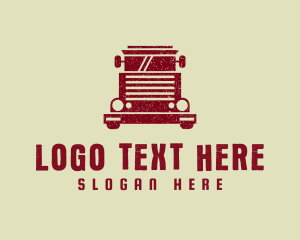 Transport - Truck Logistics Transport logo design