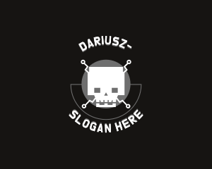 Electronics - Pirate Circuit Skull logo design