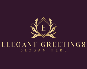 Luxury Floral Leaves logo design