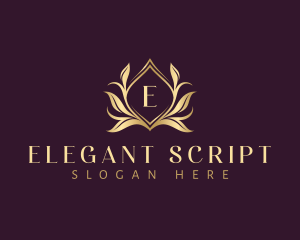 Luxury Floral Leaves logo design