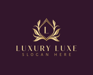 Luxury Floral Leaves logo design