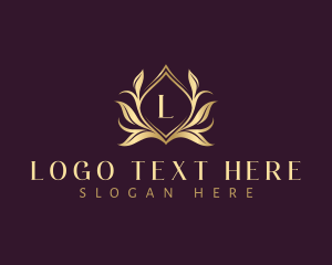 Natural - Luxury Floral Leaves logo design