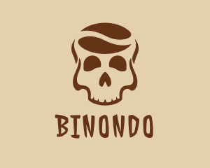 Skeleton - Skull Coffee Bean logo design