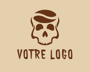 Skeleton - Skull Coffee Bean logo design