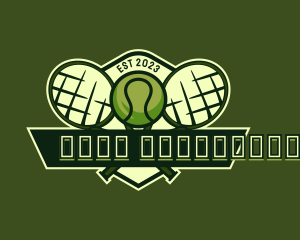 Emblem - Tennis Sports Team logo design