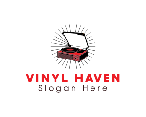 Vinyl - Vinyl Record Player logo design