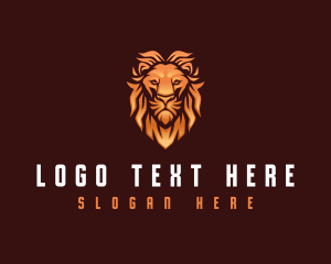 Felinology - Lion Safari Predator logo design