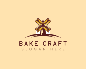 Flour Mill Wheat logo design