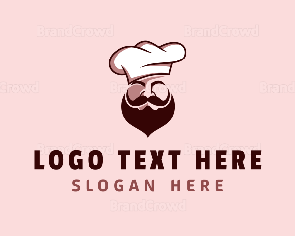 Restaurant Chef Beard Logo