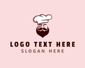 Toque Blanche - Restaurant Chef Beard logo design