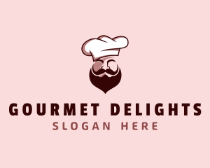 Restaurant Chef Beard logo design