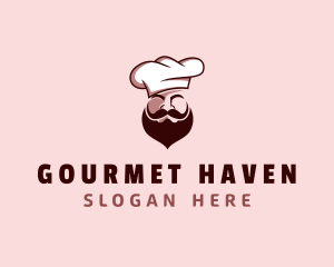 Restaurant Chef Beard logo design