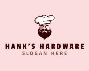 Restaurant Chef Beard logo design