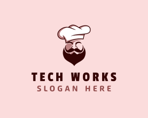 Restaurant Chef Beard logo design