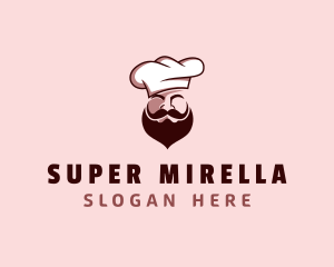 Restaurant Chef Beard logo design