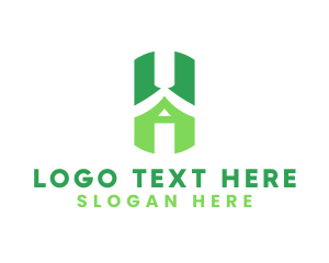 Village - House Developer Letter H logo design