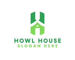 House Developer Letter H logo design