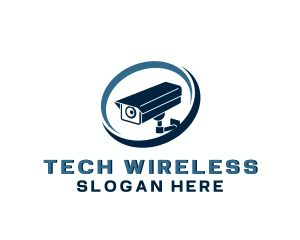 Wireless - Home Security Camera logo design