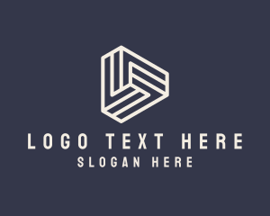 Multimedia - Modern Geometric Triangle logo design