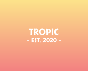 Tropical Island Summer logo design