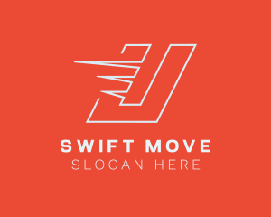 Move - Speed Dash Letter U logo design