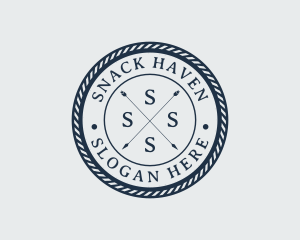 Nautical Arrow Seaside logo design