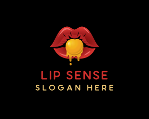 Sexy Candy Lips  logo design