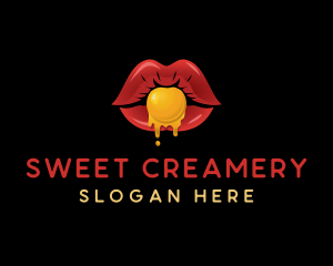 Sexy Candy Lips  logo design