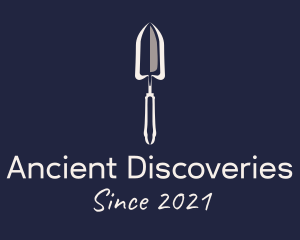 Archaeology - Shovel Garden Tool logo design