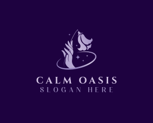 Mindfulness - Flower Hand Spa logo design