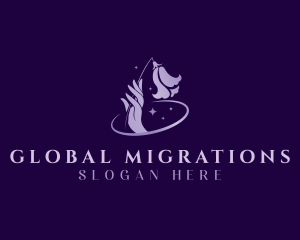 Flower Hand Spa logo design