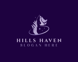 Flower Hand Spa logo design