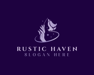 Flower Hand Spa logo design