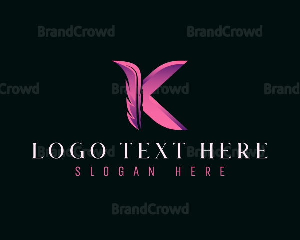 Feather Publishing Letter K Logo