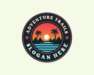 Island Beach Tourism  logo design