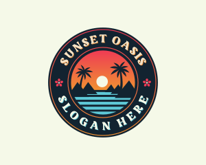 Island Beach Tourism  logo design