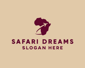 Africa - Africa Airplane Travel logo design