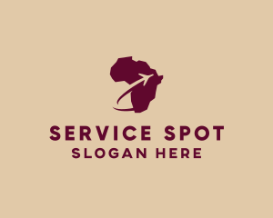 Attendant - Africa Airplane Travel logo design