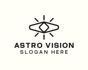 Geometric Eye Vision logo design