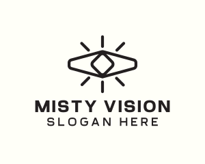 Geometric Eye Vision logo design