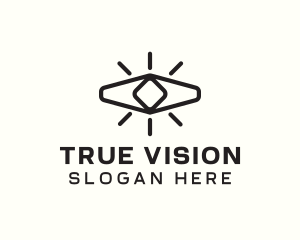 Geometric Eye Vision logo design