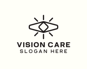 Geometric Eye Vision logo design