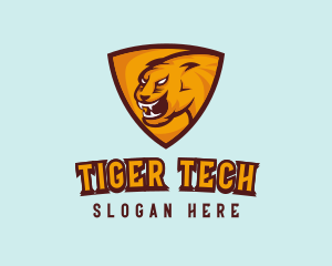 Esports Tiger Shield logo design