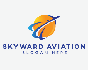 Travel Airline Plane logo design